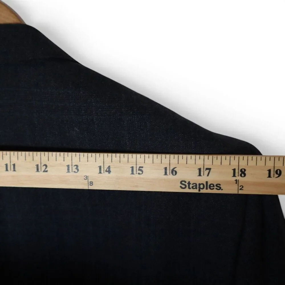 J. Crew Ludlow Men's 40R Carpini 100% Wool Blazer Unstructured Jacket Blue Check